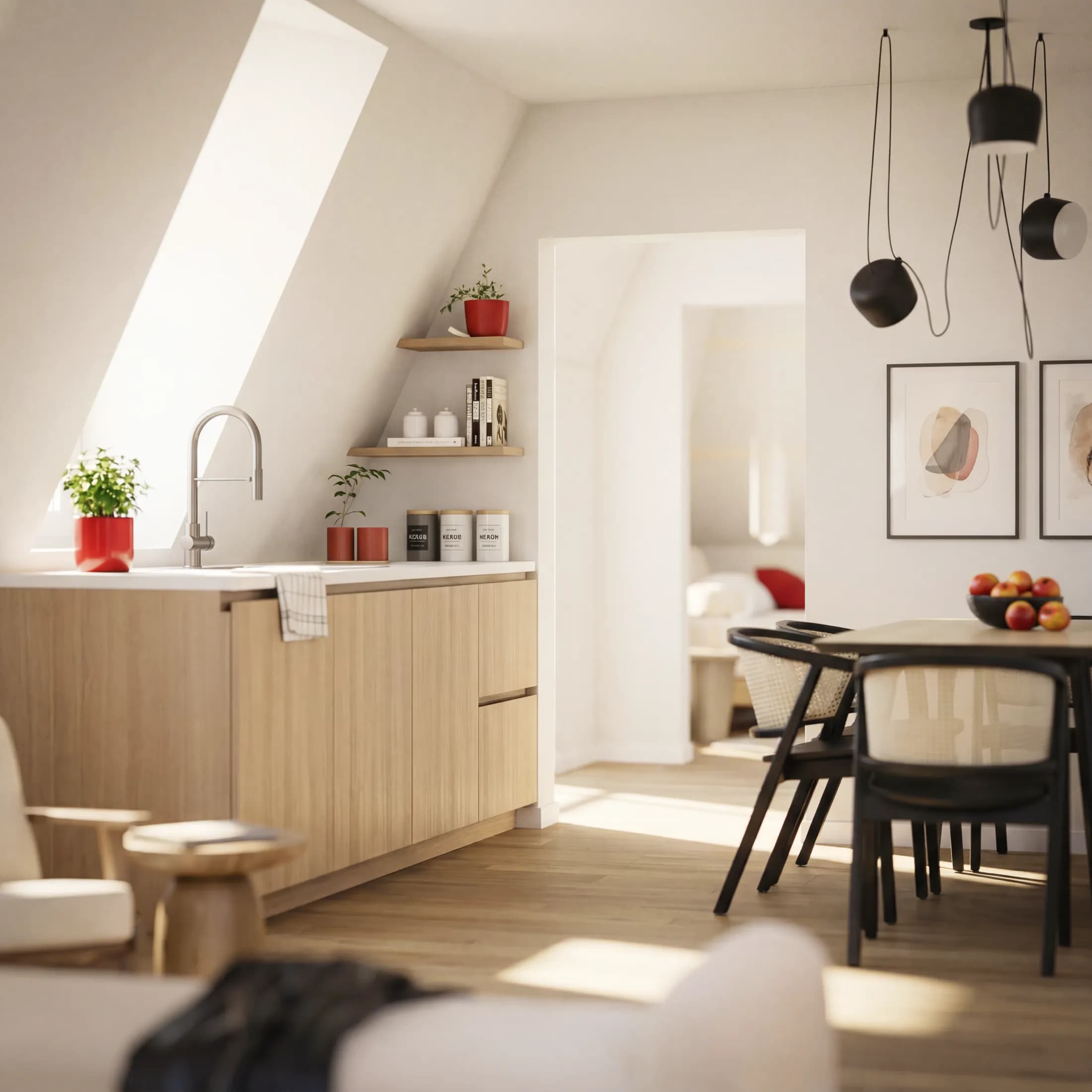 Wohnung 8 — Dachgeschoss — Einblick 1
